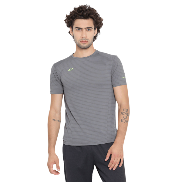 Nivia Hydra-6 Men T-Shirt Grey
