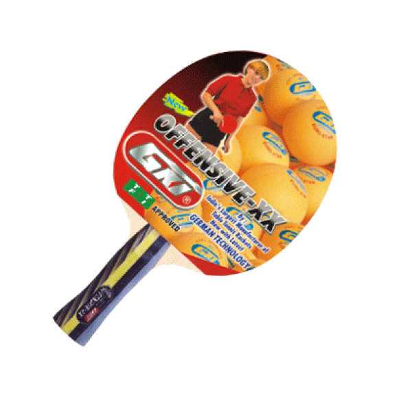 GKI Offensive XX Table Tennis Bat with New Computerised Printed Cover