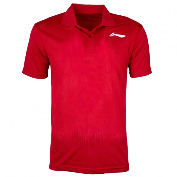 Li-Ning Training Polo T-Shirt Red/White