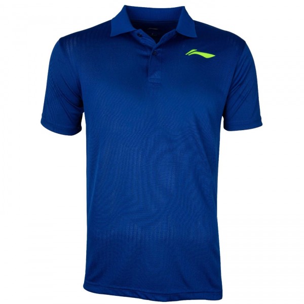 Li-Ning Training Polo T-Shirt Royal Blue/Lime