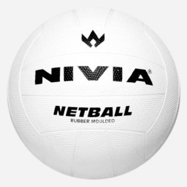 Nivia Rubber Moulded NetBall Colour - White